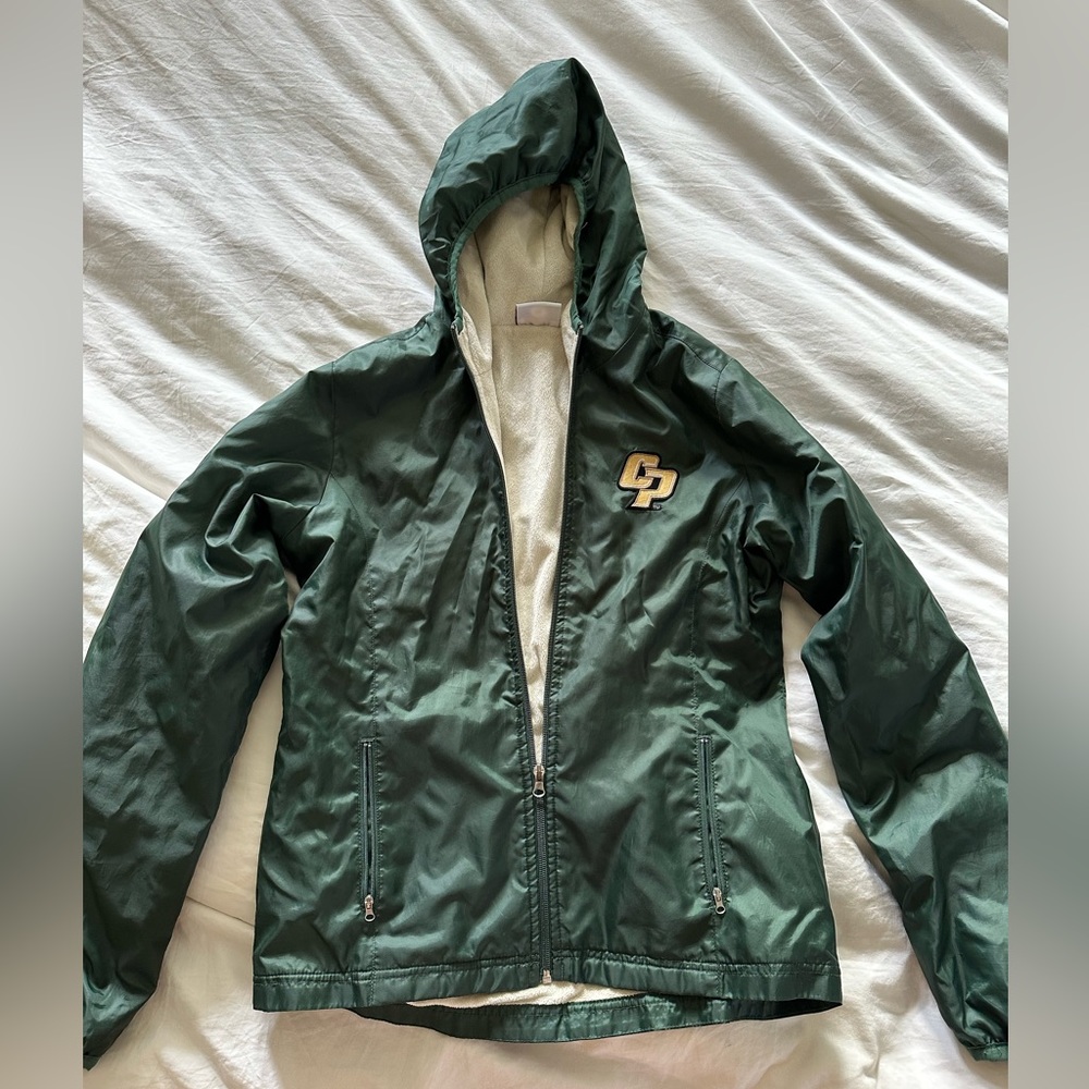 Cal Poly Green Rain jacket